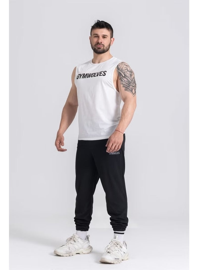 Gymwolves تي شيرت رجالي بدون أكمام | تي شيرت رياضي رجالي | قميص تمرين - Image 5